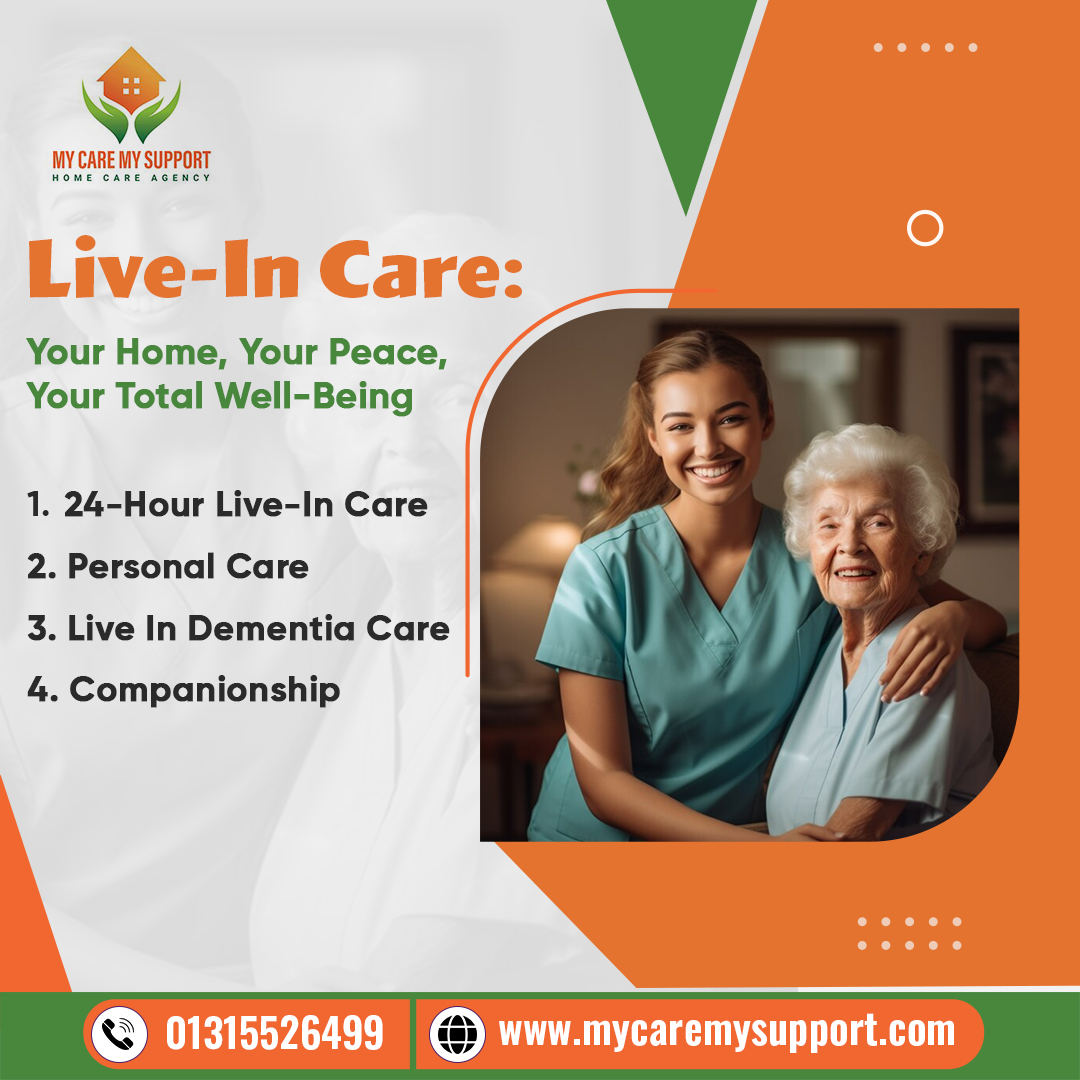Experience the essence of tranquility and well-being with our Live-In Care services. Your home, your peace, your total well-being. 💖✨

Visit us: mycaremysupport.com
Call us: 01315526499

#morethancare #trustedpartner #peaceofmind #homecare #mycaremysupport