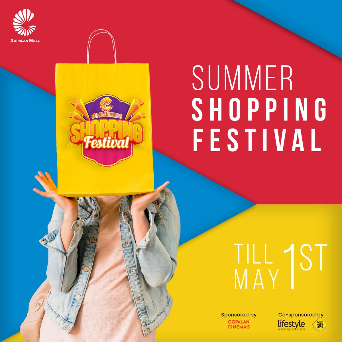 Join us for the Gopalan Mall Summer Shopping Festival until May 1st. Enjoy great deals and beat the heat with your favorite brands. ☀️🛍️

Hurry up shop now at Gopalan Mall.

#GopalanMall #Gopalan #shoppingmall #summerfestival