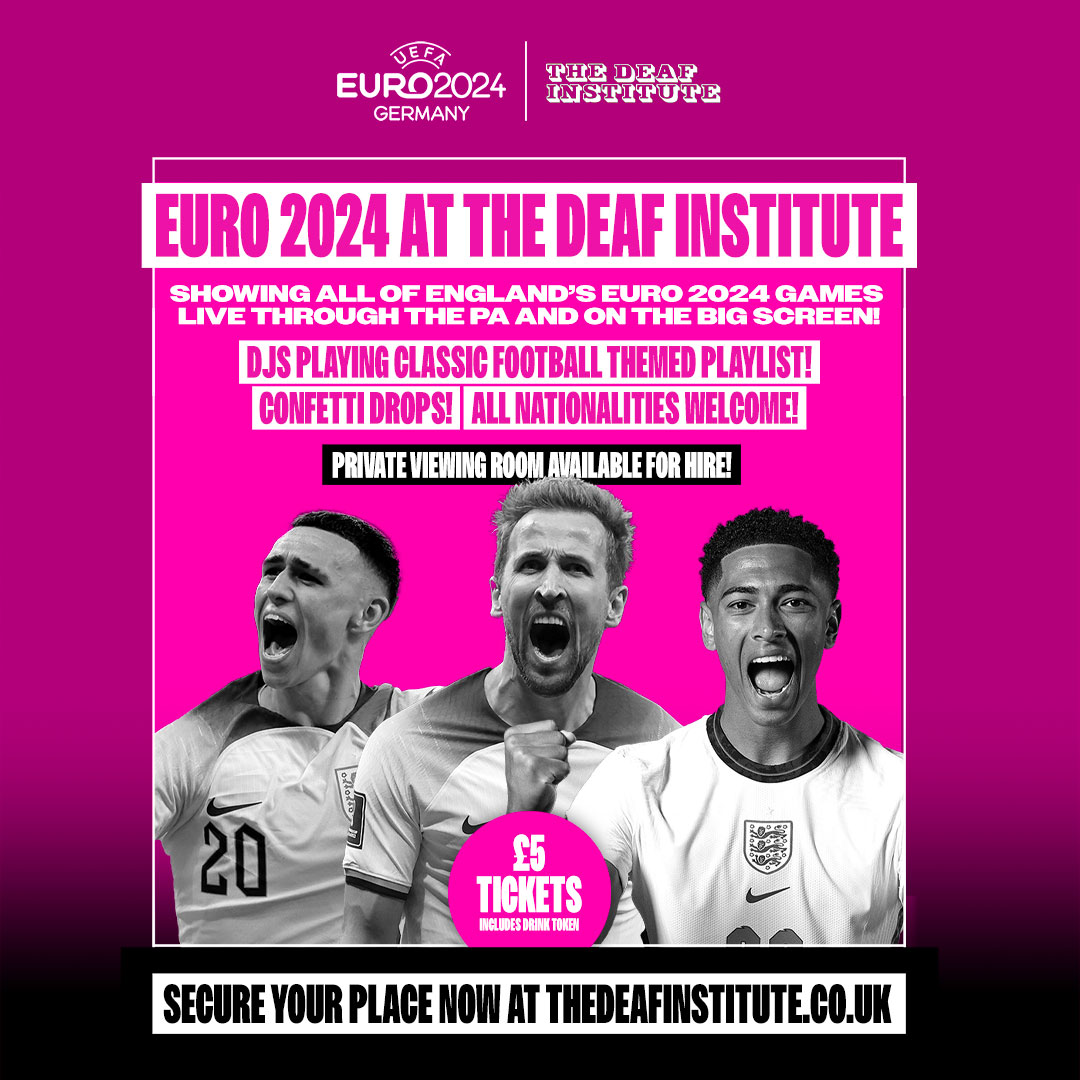 🏴󠁧󠁢󠁥󠁮󠁧󠁿⚽EURO 24 ENGLAND FOOTBALL FANZONE ⚽🏴󠁧󠁢󠁥󠁮󠁧󠁿 Tickets for all games on sale tomorrow Midday via; bit.ly/EURO2024DEAF £5 ticket includes drinks token,. Games played through the PA & on the big screen in The Lodge & Music Hall. COME ON ENGLAND! 🏴󠁧󠁢󠁥󠁮󠁧󠁿
