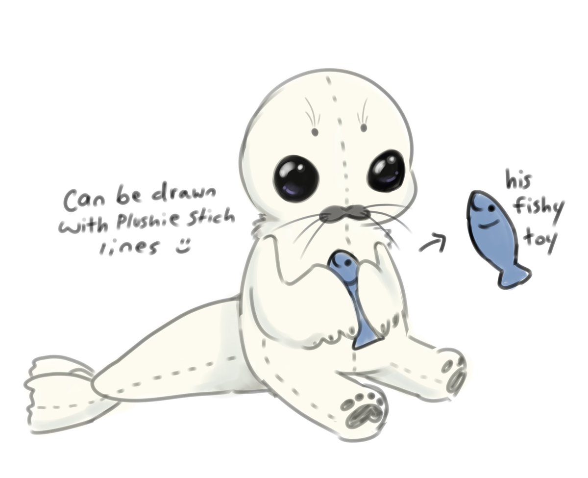 My character ’Soap’, he is a baby harp seal 🦭🤍  based on/named after one of my first seal plushies #seal