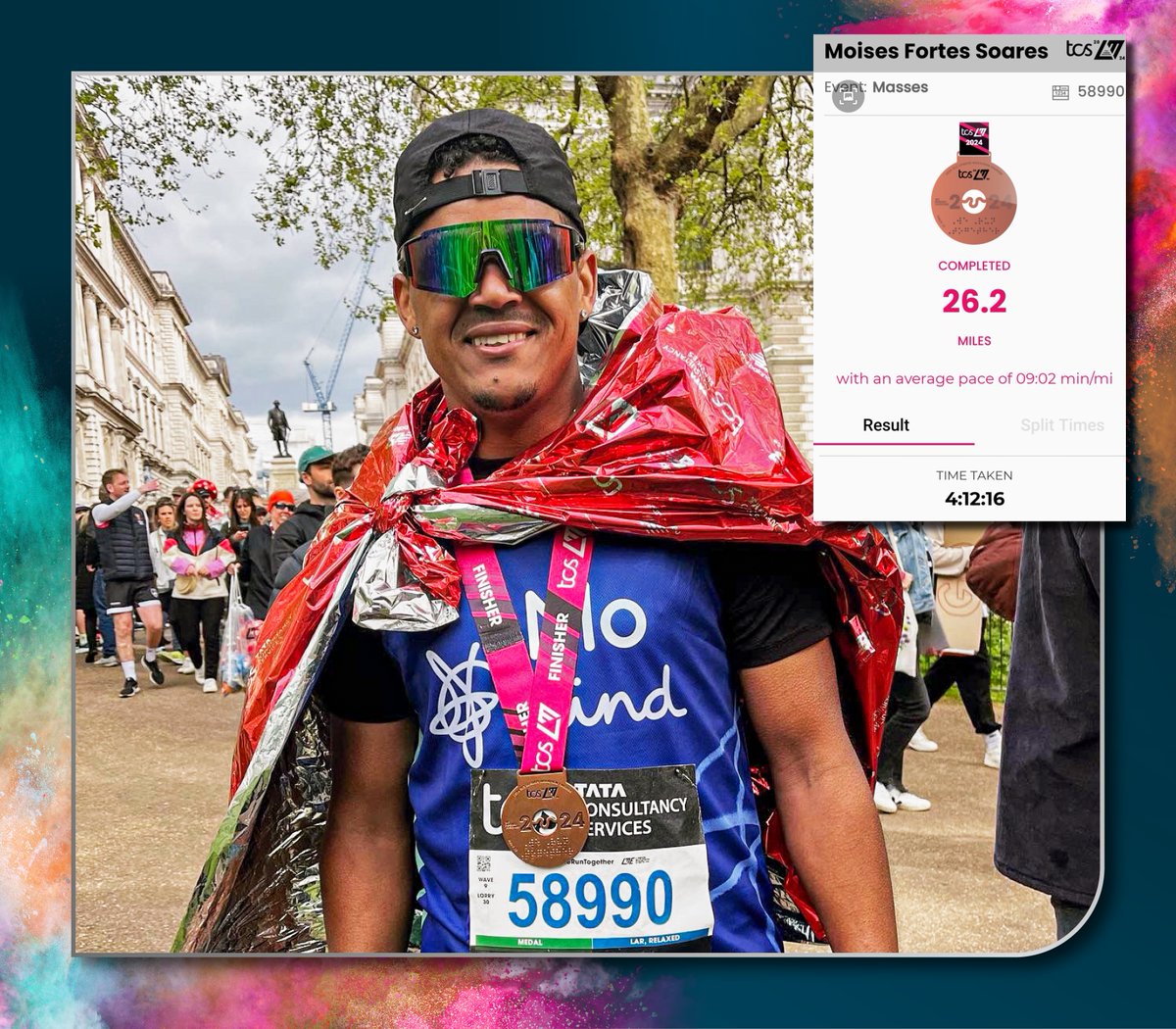 Congratulations to Production Operative, Moises, who completed the 2024 London Marathon in 4hrs 12mins, raising almost £700 for Mind. An inspirational effort from someone who only took up running just seven months ago 🏃🏾🏅👏

Well done Mo!

#londonmarathon2024 #charity #welldone