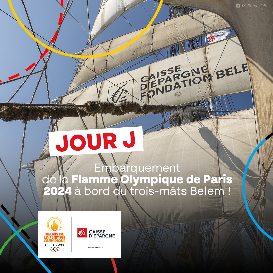 Caisse d'Epargne LDA (@caissepargnelda) on Twitter photo Le <a href="/troismats_Belem/">Trois-mâts Belem</a> dont <a href="/Caisse_Epargne/">Caisse d'Epargne</a>, Parrain Officiel du Relais de la Flamme Olympique de <a href="/Paris2024/">Paris 2024</a> est mécène, quitte Le Pirée aujourd'hui !
🔜 Direction Marseille où le Belem est attendu le 8 mai.
La🔥débutera son épopée dès le lendemain.
#VousEtreUtile Le <a href="/troismats_Belem/">Trois-mâts Belem</a> dont <a href="/Caisse_Epargne/">Caisse d'Epargne</a>, Parrain Officiel du Relais de la Flamme Olympique de <a href="/Paris2024/">Paris 2024</a> est mécène, quitte Le Pirée aujourd'hui !
🔜 Direction Marseille où le Belem est attendu le 8 mai.
La🔥débutera son épopée dès le lendemain.
#VousEtreUtile