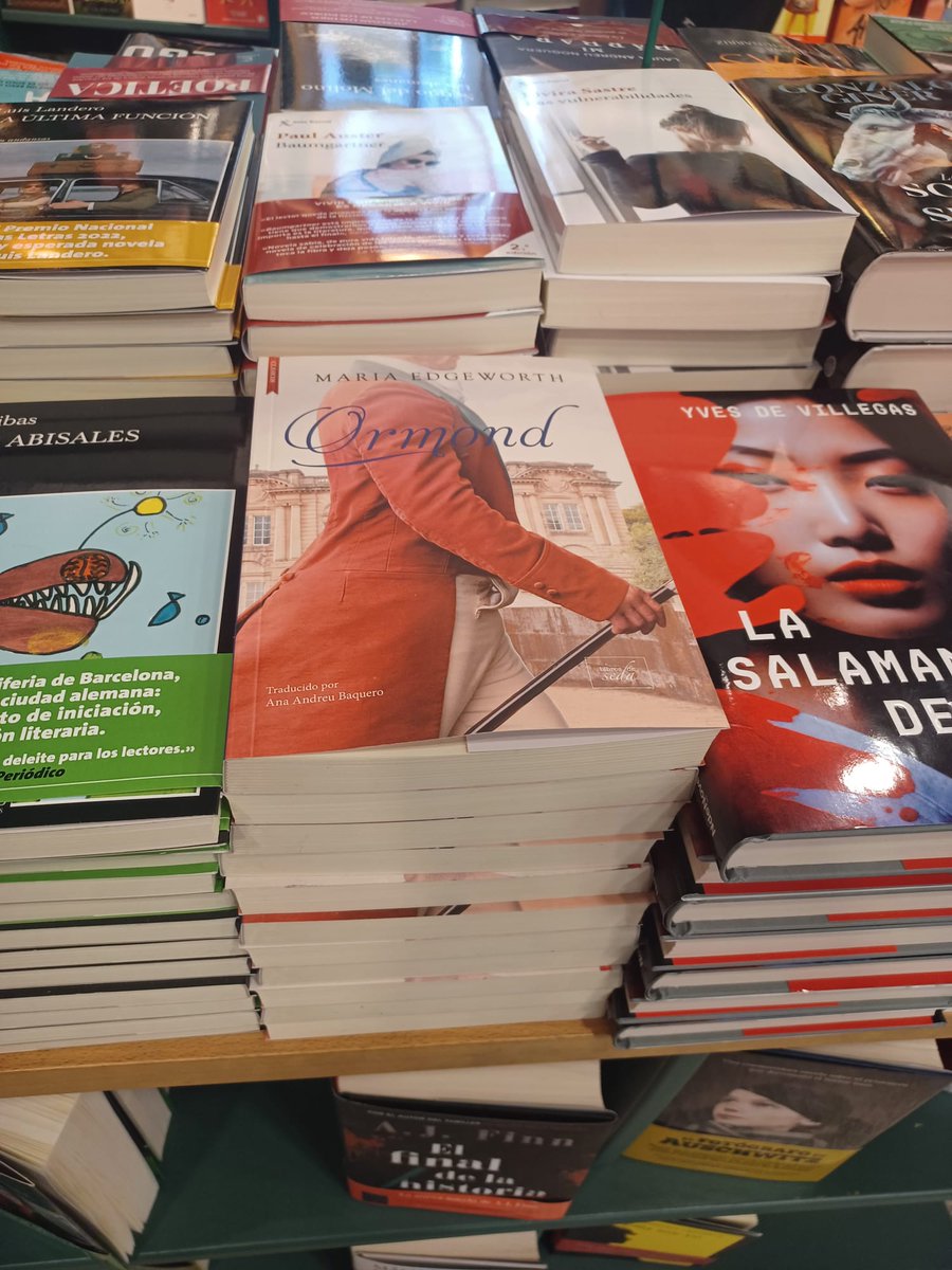 Si te pasas por Casa del Libro en la calle Goya de Madrid, encontrarás entre las novedades de #Clásicos Ormond, de Maria Edgeworth, y Perdición, de Mary Webb. Siempre, de la mano de @udllibros. #Literaturainglesa #MariaEdgeworth #MaryWebb
