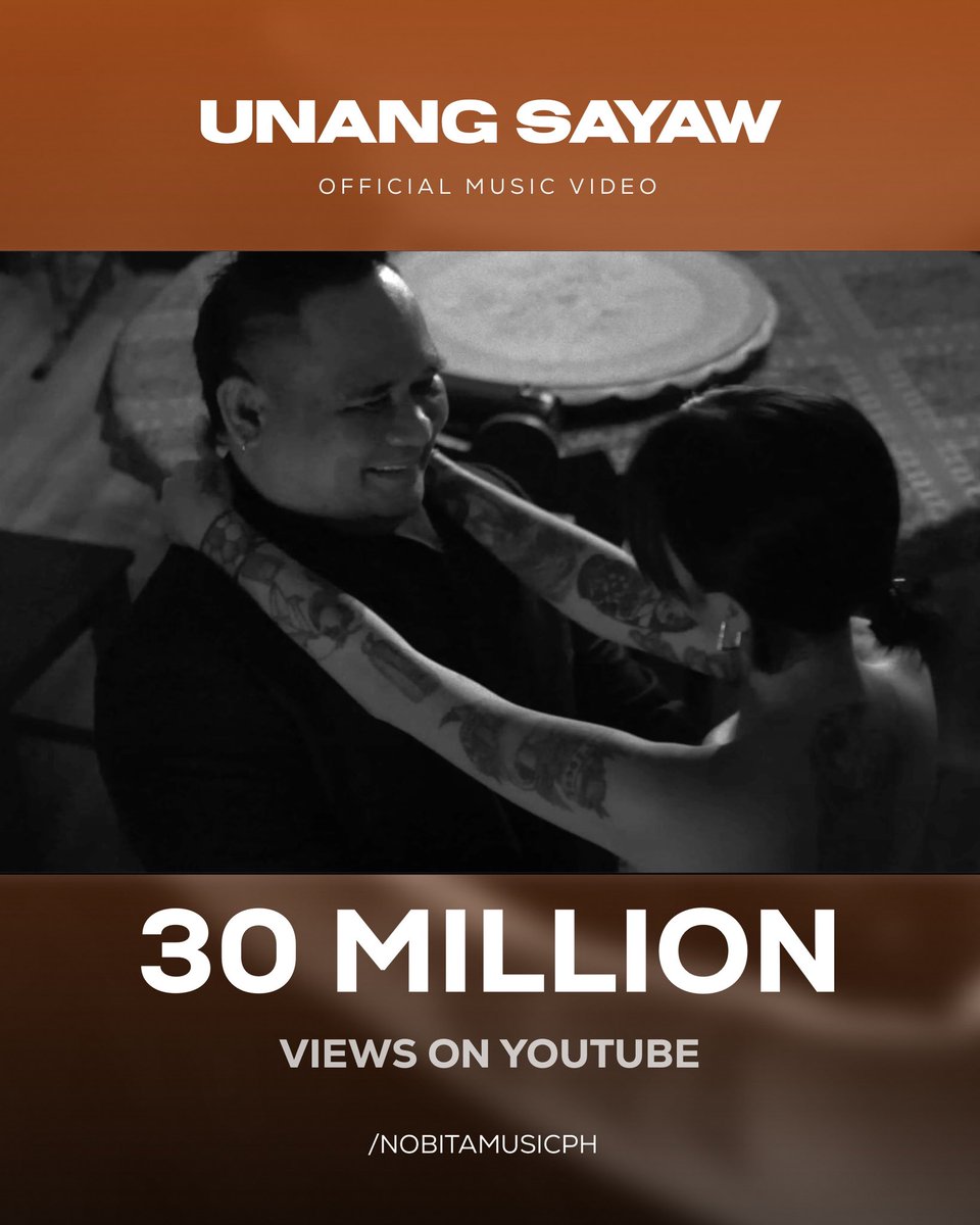 'Unang Sayaw' has surpassed 30million views on Youtube! Sino pa ang hindi naisayaw? #30MUnangSayaw