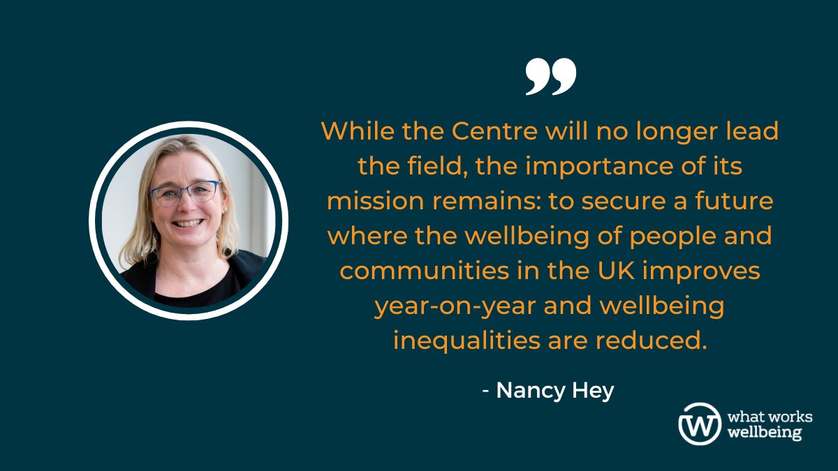 In our final blog the Centre’s Executive Director, Nancy Hey (@Work_Life_You) reflects on the achievements & challenges of the last decade, & looks ahead at the work still to be done: whatworkswellbeing.org/blog/what-work…