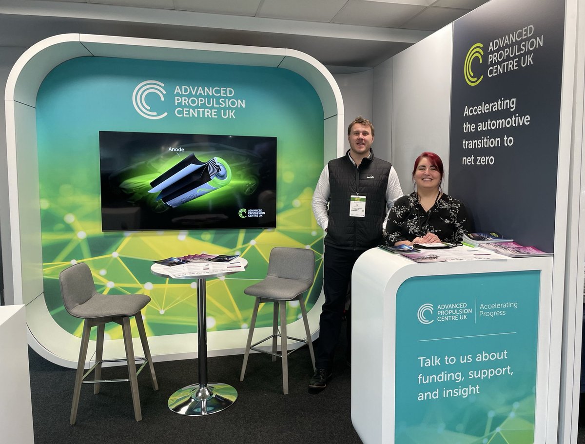 theapcuk's tweet photo. We're having a great time discussing the funding, collaboration, and expertise opportunities we can offer at the Battery Tech Expo today. 🔋
👋 Visit our team on 𝘀𝘁𝗮𝗻𝗱 𝗕𝟮𝟯 to find out how we can help accelerate your next R&D project! @batterytechexpo #BatteryEV #funding https://t.co/2LktyvxCfM