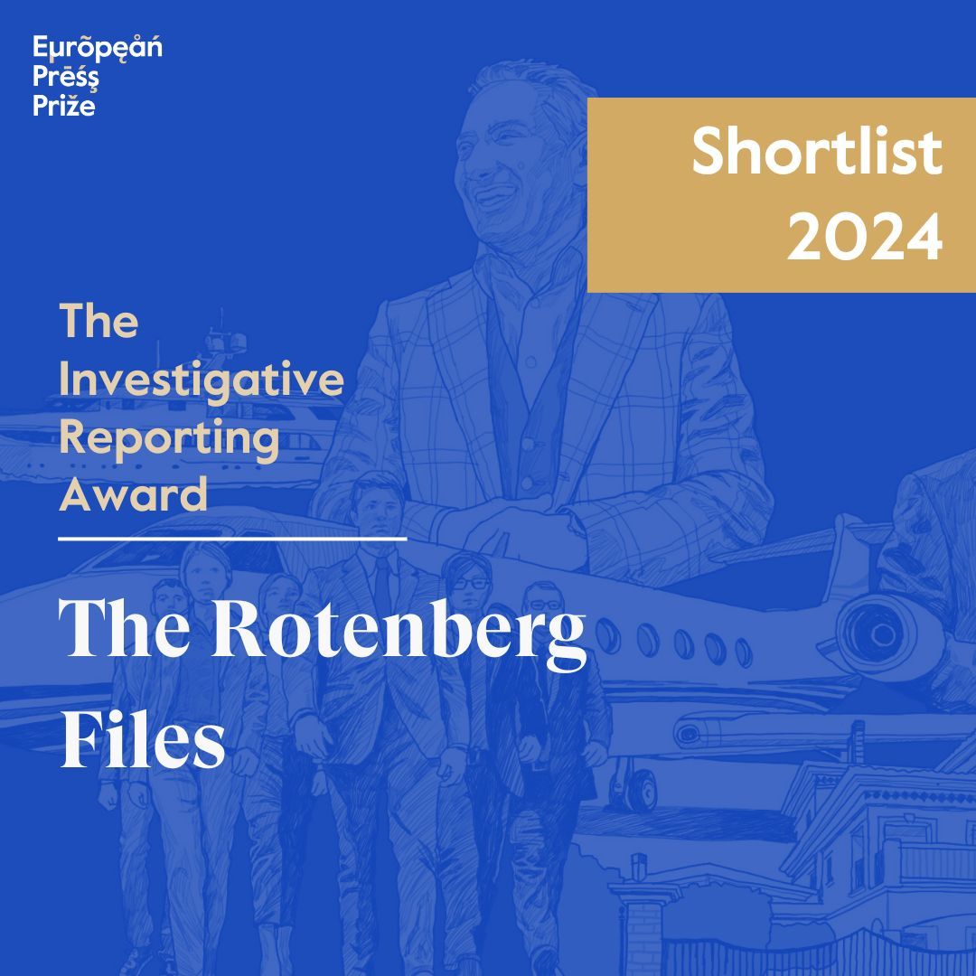 Shortlisted for our 2024 Investigative Reporting Award is 'The Rotenberg Files' ✨ 2024 Shortlist ➡️ buff.ly/4acSTMD Picture: David Istvan #europeanpressprize
