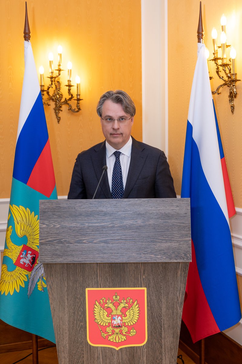 Address by Chargé d’Affaires a.i. of the Russian Mission to the EU Kirill Logvinov at the reception on the occasion of Russian Chairmanship in the CIS, 23 April 2024 💬Russia's chairmanship of the CIS is based on our country's special role in efforts to deepen integration…