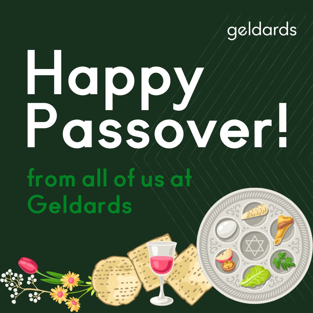 Happy Passover to all those who are amidst celebrations!  #passover #geldards #geldardsllp