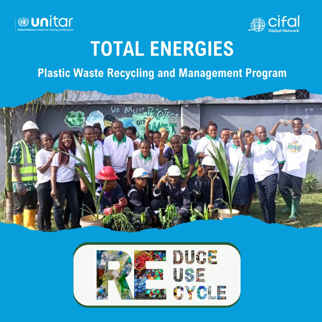 🌍 Following the recent commemoration of #MotherEarthDay, we highlight the incredible work being done by TOTAL ENERGIES Plastic Waste Recycling and Management Program in Nigeria.

@cifalglobalnetwork #PlasticWasteRecycling