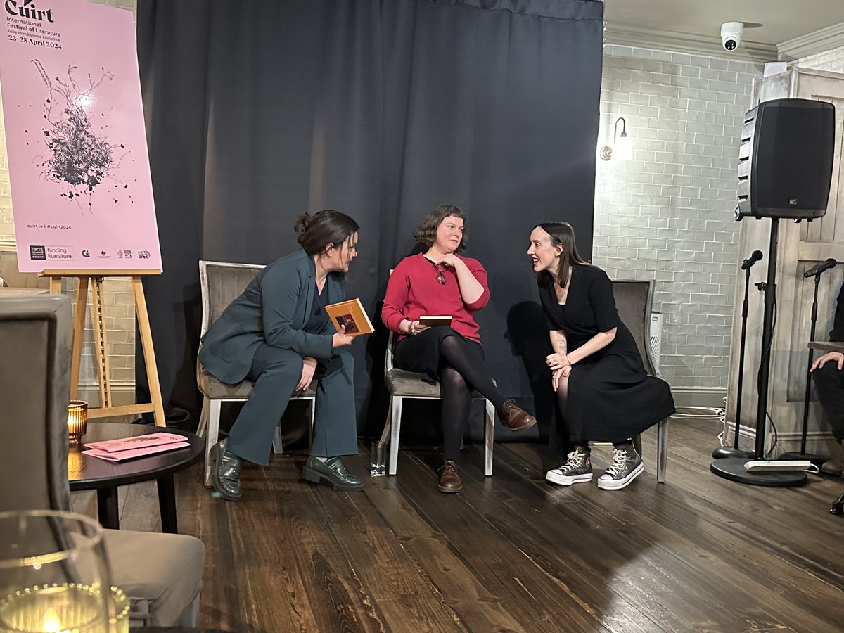 What an absolutely gorgeous night we had on Tuesday for the @CuirtFestival launch of THE CONVERSATION by Jo Burns & @Emily_S_Cooper, moderated by the fab @JessicaTraynor6