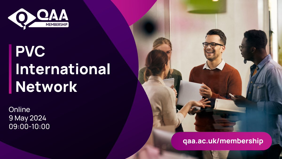 Our next PVC International Network on 9 May will focus on transnational education (TNE), featuring updates from QAA’s Quality Enhancement and Evaluation of UK TNE (QE-TNE) scheme and @UUKIntl’s upcoming publication on risk in TNE. Register here: eur.cvent.me/rV231