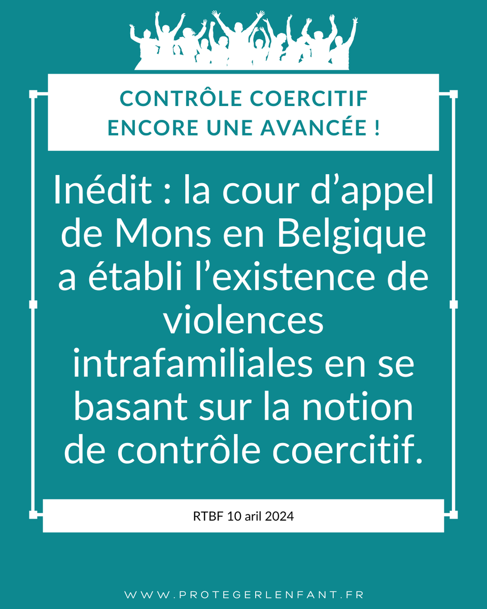 proteger_enfant's tweet photo. 🔶 L’enfant a subi des violences de la part de son père : enfermements forcés, chantage, cris, menaces, culpabilisation. La juge belge a établi le contrôle coercitif en se basant sur les comportements violents et non violents qui ont duré dans le temps, se sont répétés &amp; cumulés. https://t.co/AscnOx4lqv