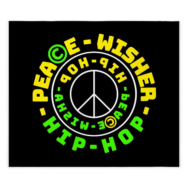If you're on the hunt for a new duvet case, look at this #peace☮️and #hiphop🎧themed black duvet case, emblazoned with yellow and green text! To read the backwards font, hold this image in front of a mirror ... To put this on your own bed🛌visit Cafepress & search 'Peace Wisha'
