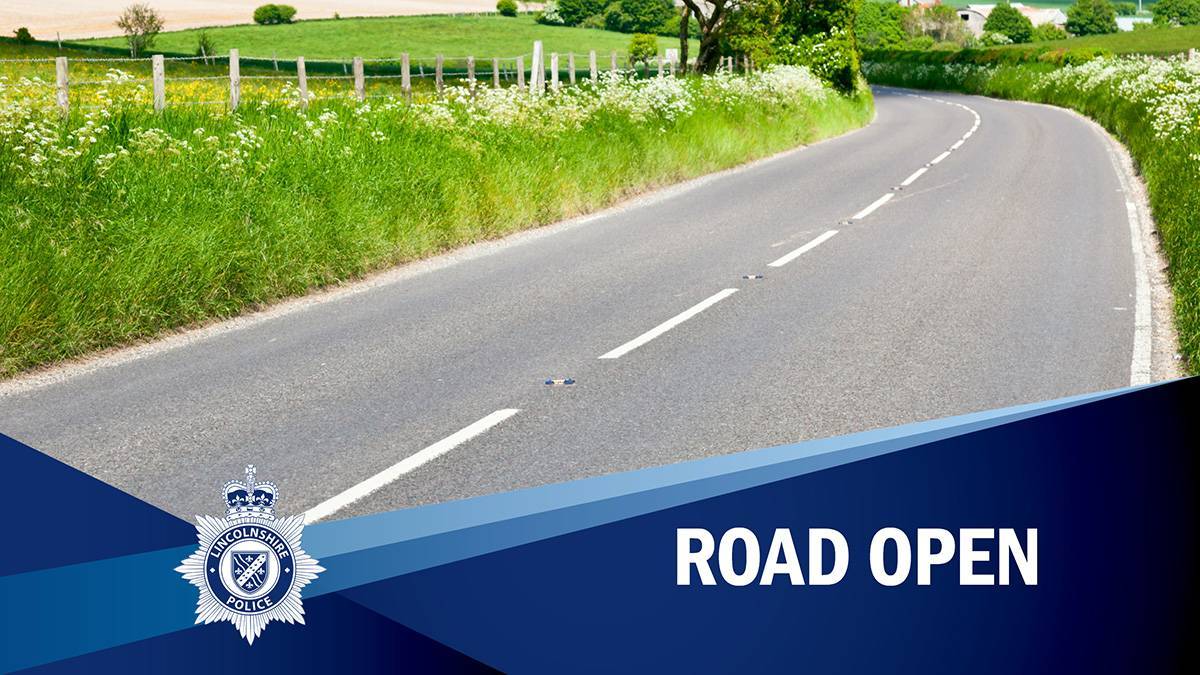 The A153 South of Horncastle is now open.