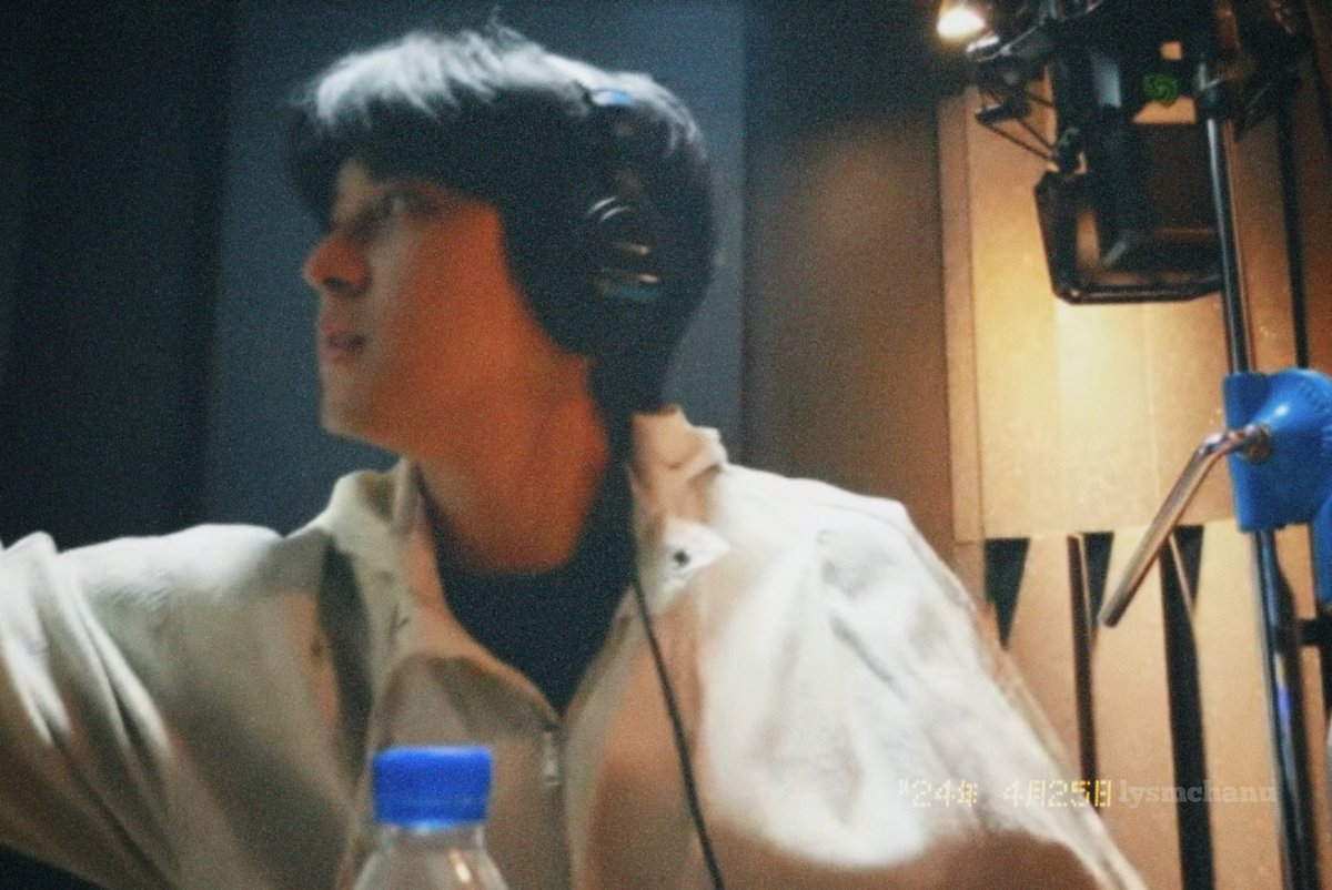 chanwoo in the recording studio 🎧