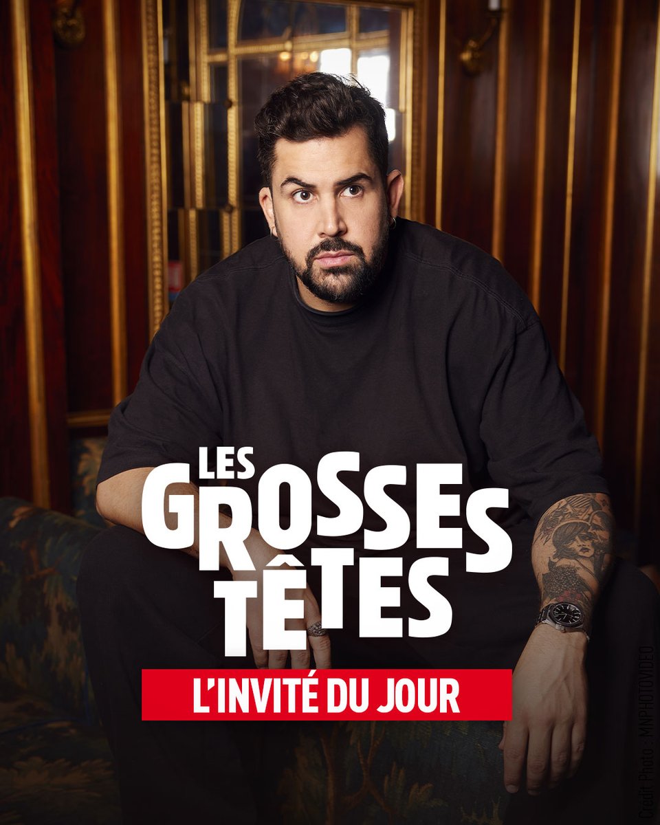 🎙️🔴🤣 Ce jeudi 25 avril, Artus sera l'invité des Grosses Têtes !