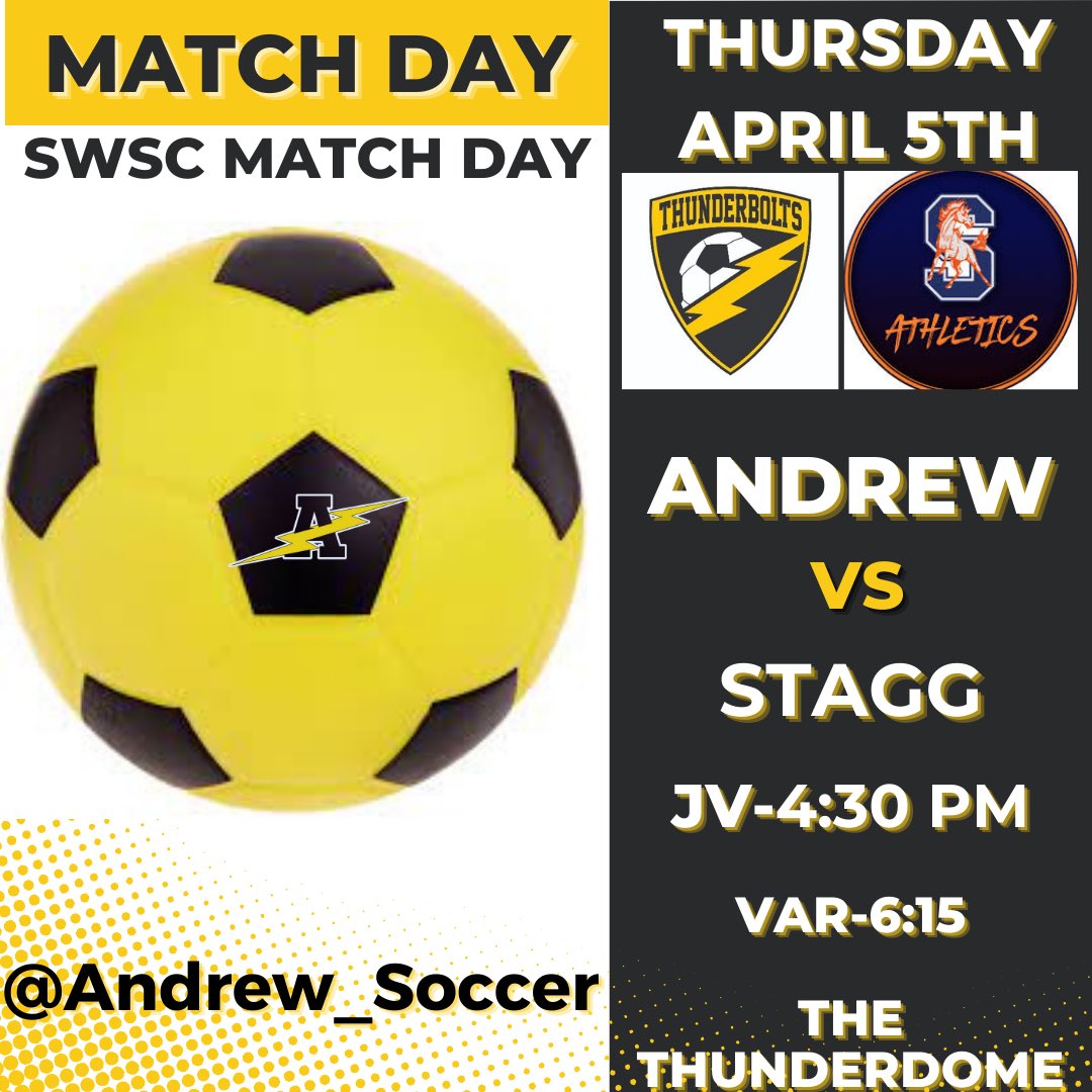 Good luck @Andrew_Soccer today at home vs Stagg