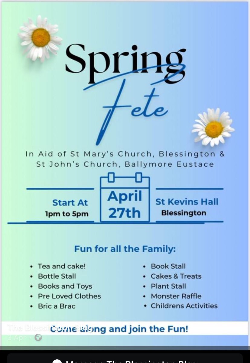 BlessingtonTour's tweet photo. Takes place on Saturday, folks. https://t.co/4efhSIIKcW