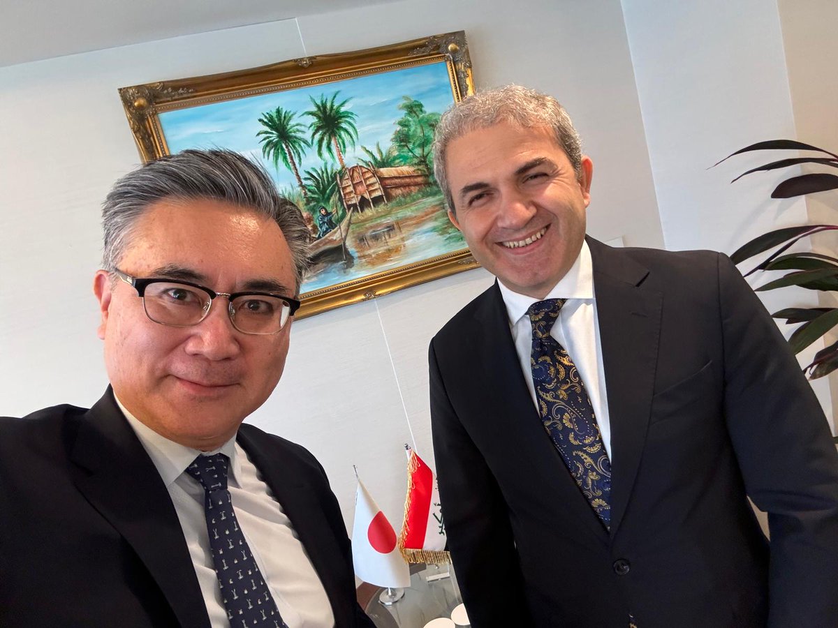 Here’s a selfie competition between me and Mr.Pewan Zawitai, Iraqi Charge d’Affaires in Japan! Back in Tokyo, I visited the Embassy of Iraq in Japan and Mr.Pewan Zawitai and I had a fruitful exchange on ways to strengthen our bilateral relations. For example, we fully agree that