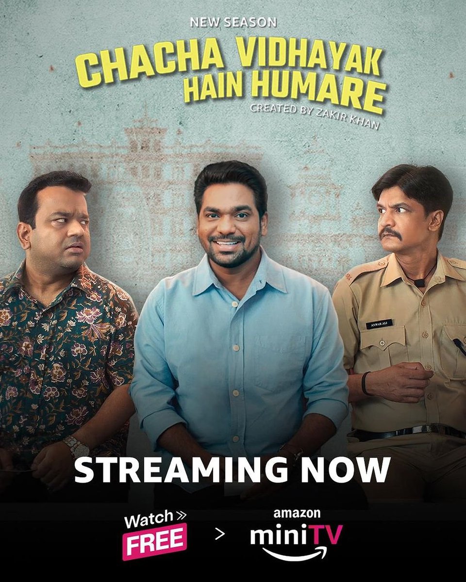 Series #ChachaVidhayakHainHumareS3 Streaming Now On #AmazonMiniTV For Free.
Starring: #ZakirKhan, #AbhimanyuSingh, #AmrutaKhanvilkar, #ZakirHussain, #AlkaAmin, #KumarVarun, #VyomSharma, #VenusSingh, #OnimaKashyap & More.

#ChachaVidhayakS3OnAmazonminiTV #WebSeries #MovieSpy