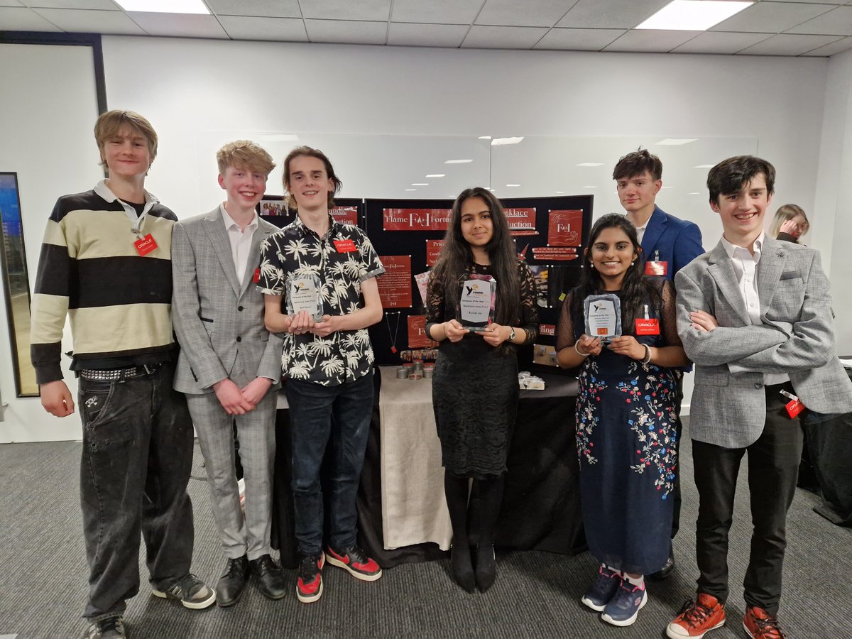 St_Barts_School's tweet photo. As the only school in West Berkshire participating in Young Enterprise, we’re delighted that our team, Flame Fortune, has progressed to the regional finals, representing Berkshire. Well done! Read more in BartholoNews: https://t.co/WvcBGIKIM1 https://t.co/Tx0ouRcjij