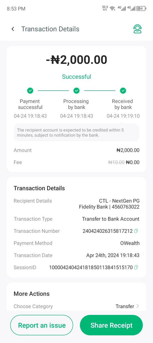 @MTNNG @TrollFootball Affected phone number: 09164420418
Date: 24/04/2024
Reference ID:34723851713982649780
Channel of purchase:my MTN app 
Bank name:opay
Bank Account number:8106827635