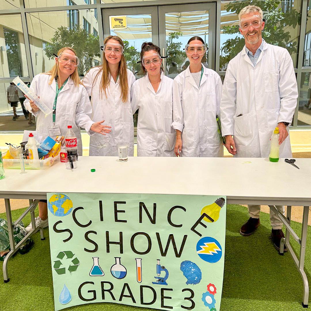 RISAbuDhabiKCC's tweet photo. The G3 team performed a science show that looked into the captivating ideas of states of matter! The teachers made elephant toothpaste, coke and mentos, dancing raisins, and more. Make sure to scroll to the video at the end.

#BeyondRaha #ProudlyTaaleem #KCCCommunity #Science https://t.co/ifdugPKSog