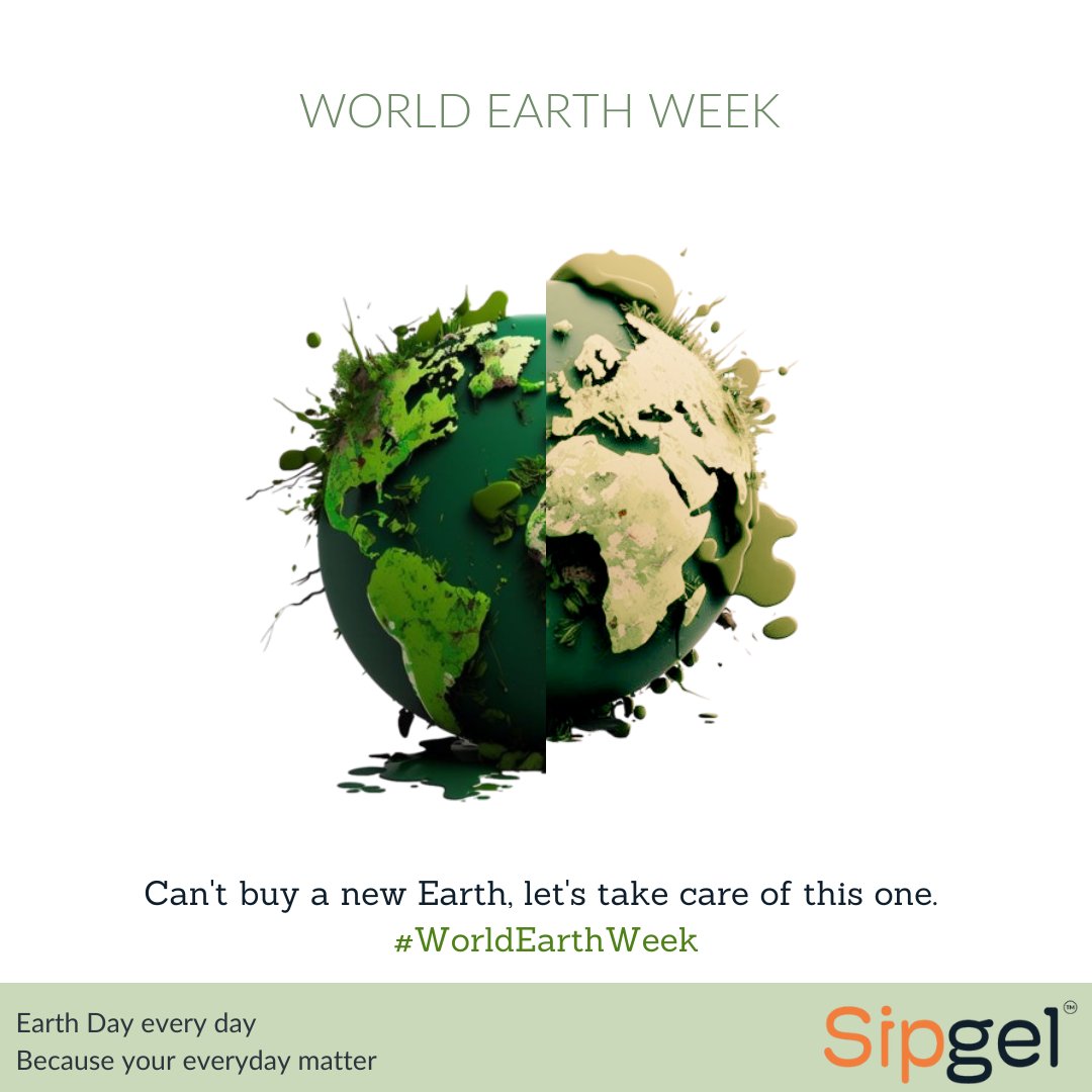 Can't buy a new Earth, let's take care of this one. Earth Day every day because your everyday matters.
.
.
.
#WorldEarthWeek #EarthDay #Sipgel #periodpainreliefdrink #PeriodCramps #MenstrualCramps #Cramps #PeriodCare #PeriodPainSolution #QuickPeriodPainRelief #EasyToUse