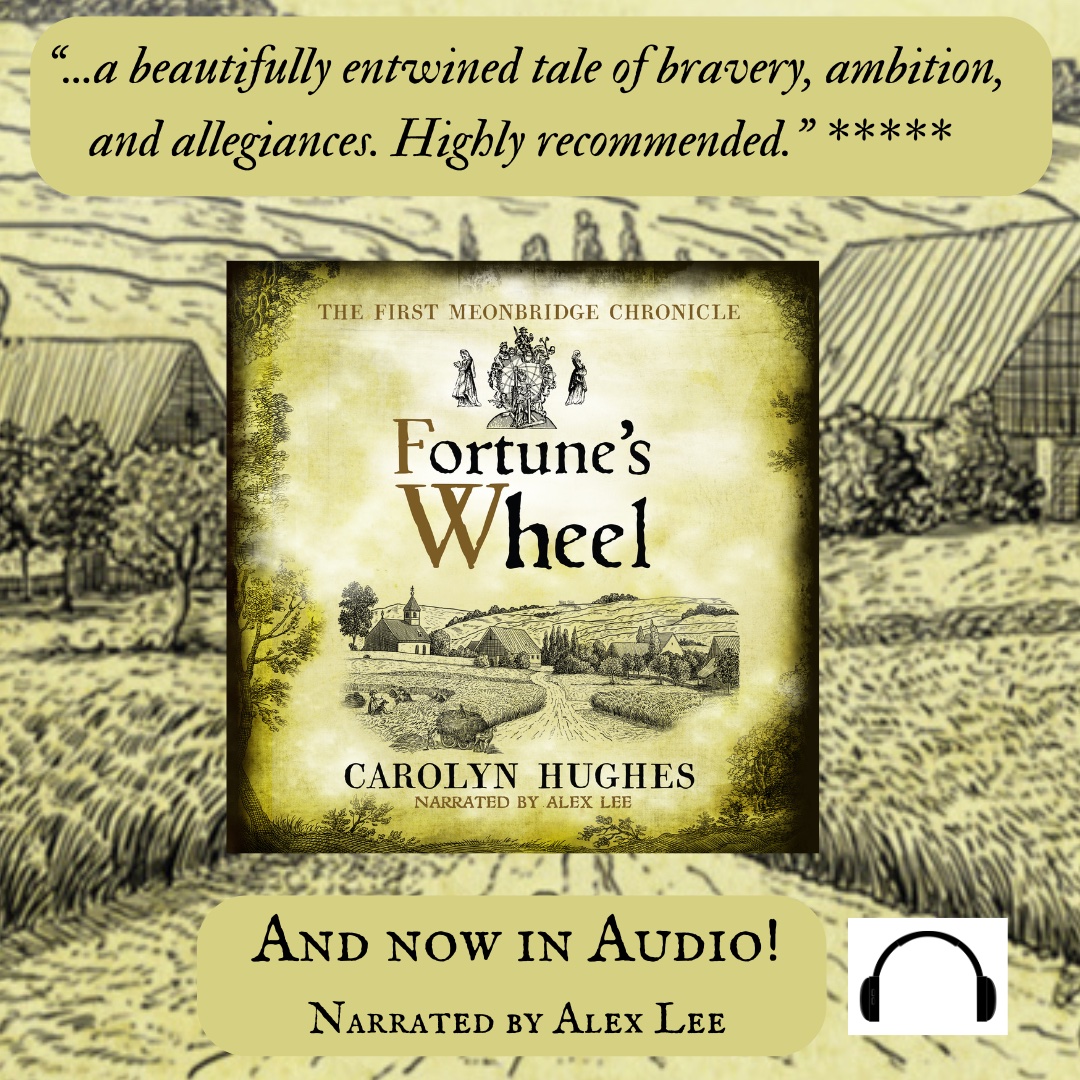 Do you love listening to #histfic, especially when it’s #medieval? FORTUNE'S WHEEL, the first Meonbridge Chronicle, is now available as an #audiobook, narrated by @alexleeaudio UK amzn.to/2IvevrZ US amzn.to/2EYbHT6 Audible: audible.co.uk/pd/B0D2FDW3RJ