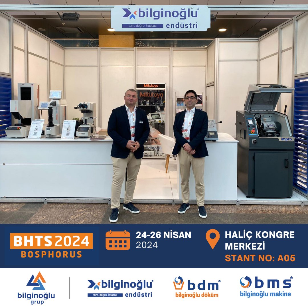 25-26 Nisan, BHTS 2024
2. Boğaziçi Uluslararası Isıl İşlem Sempozyumu’ndayız!

📌Stant No: A05
📍Haliç Kongre Merkezi

#bilginoglugrup #bilginoğluendüstri #bilginoğlumakine #bilginoğludöküm #BHTS2024 #HaliçKongreMerkezi #Istanbul #BoğaziçiUluslararasıIsılİşlemSempozyumu