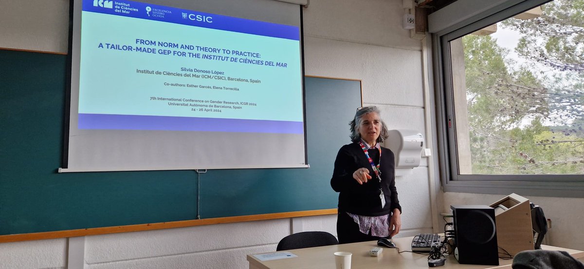 LeTSGEPs (@letsgeps) on Twitter photo From Norm and Theory to Practice: a Tailor-made GEP for the Institut de Ciències del Mar
<a href="/SilviaDonoso7/">Silvia Donoso</a> , Esther Garcés, and Elena Torrecilla, <a href="/REA_research/">European Research Executive Agency</a> #2020 #gender #equality #ICGR From Norm and Theory to Practice: a Tailor-made GEP for the Institut de Ciències del Mar
<a href="/SilviaDonoso7/">Silvia Donoso</a> , Esther Garcés, and Elena Torrecilla, <a href="/REA_research/">European Research Executive Agency</a> #2020 #gender #equality #ICGR