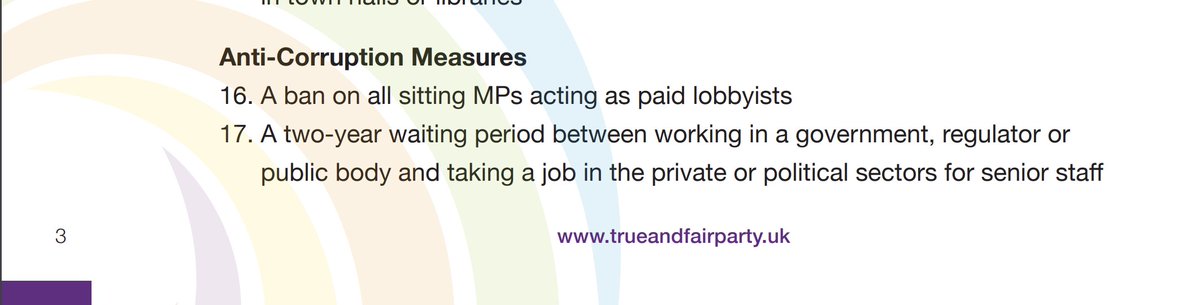 Eric Pickles, Chair of the Advisory Committee on Business Appointments says #Westminster’s revolving door rules are unenforceable & lack credibility Confirms research by @anticorruption that 1/3 of all new jobs taken by former ministers and senior officials had a significant…