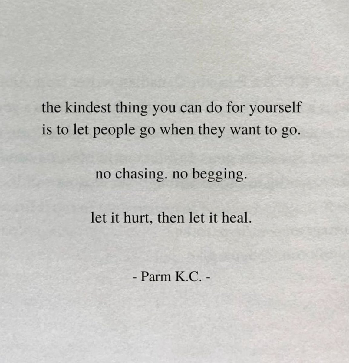 let it hurt, then let it heal