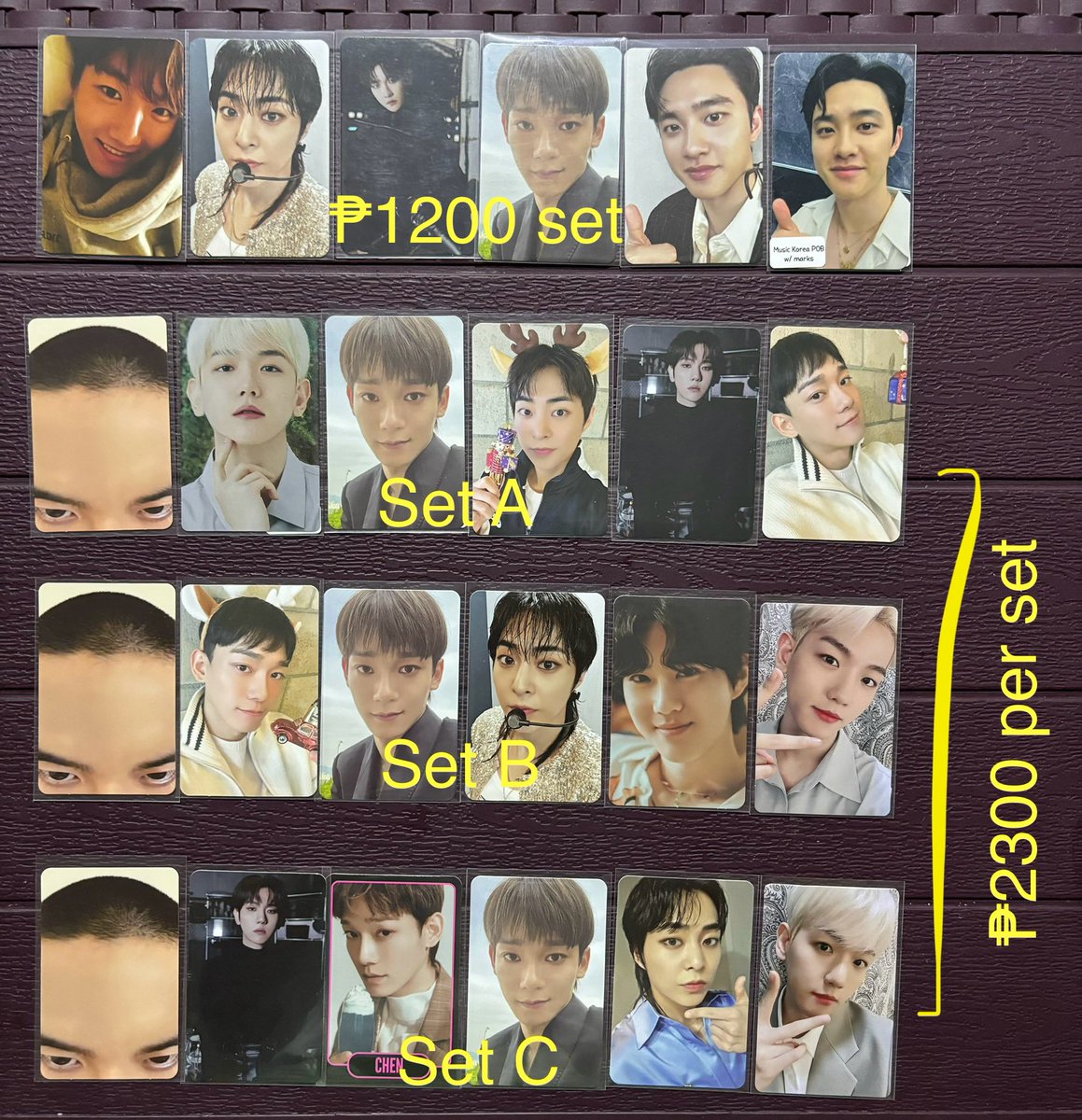 wts lfb ph exo photocards #LenSells
pls help rt ~

- onhand
- ₱30 dp ea pc / 2weeks rembal
- x sensi
- sco / sdd / direct jnt 
- CAN STEAL IF GETTING MORE

reply/dm mine + ss

🏷️ baekhyun chanyeol do kyungsoo suho sehun kai chen xiumin lonsdaleite trading card exist sg 2024…