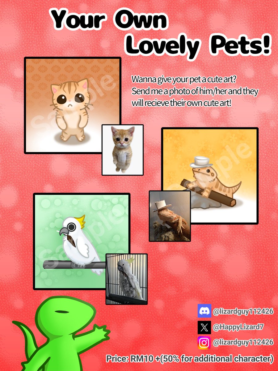 HappyLizard7's tweet photo. Commission open! Pm me if you need the service! Check out the info for before u entrust me! Any other question feel free to ask me! https://t.co/1Xrt7AH8cB