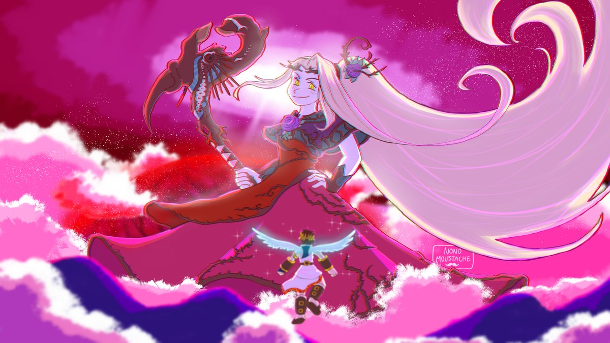 nonomoustache's tweet photo. My take on the collab!!🌷 #KidIcarus #kidicarusuprising #kiu https://t.co/lO3kXv7UU8