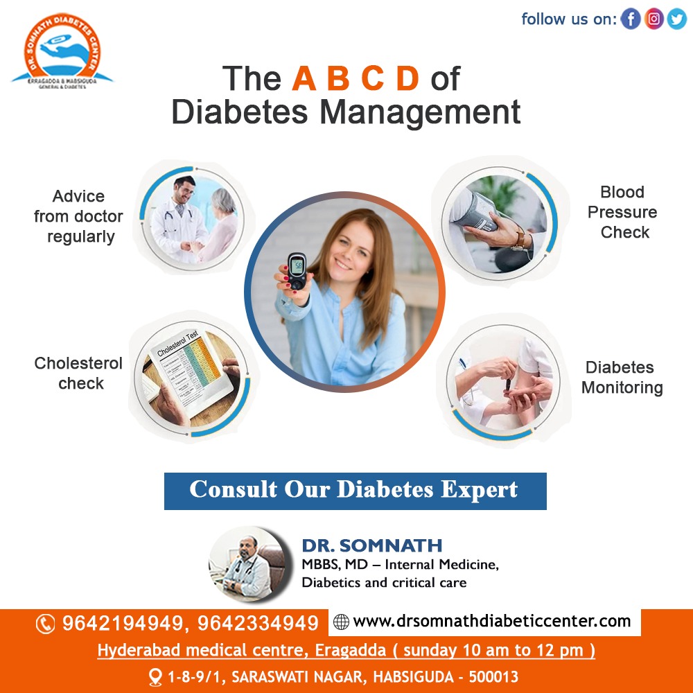 Control #diabetes, live well! 
#Monitor, #exercise, #eathealthy. 
Awareness saves lives. Get tested, stay informed, thrive.

#DrSomnath #Generalphysician #generalmedicine #Diabetescentre #Habsiguda #healthcare #besttreatment #diabetes #type1diabtes #type2diabtes