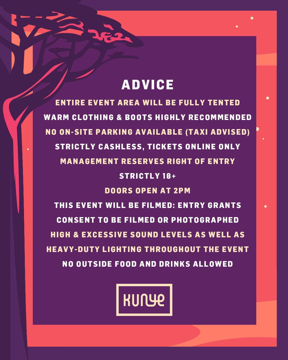 Kenya Fam, please take note of the advice and ensure you have your tickets on you. Limited tickets are still available, make sure you get yours❤️ We can’t wait to see you, let’s do this🚀 As One🖤 #Kunye