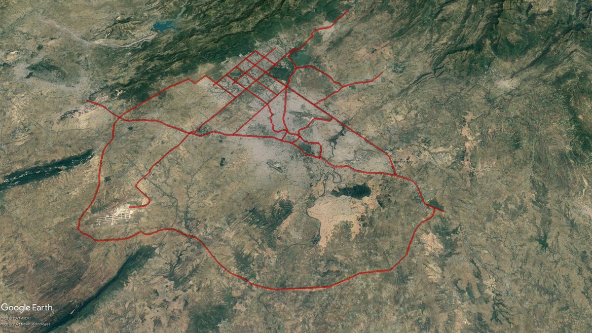 By the end of this government term, Islamabad/ Rawalpindi will have become an urban gas chamber with the following new signal-free corridor/ urban highways:
🔸 Rwp Ring Road
🔸 Lai Expressway
🔸 10th Avenue
🔸 11th Avenue (D-12 - IJP)
🔸 Park Road 
🔸 Lethrar Road
🔸 GT road

😷