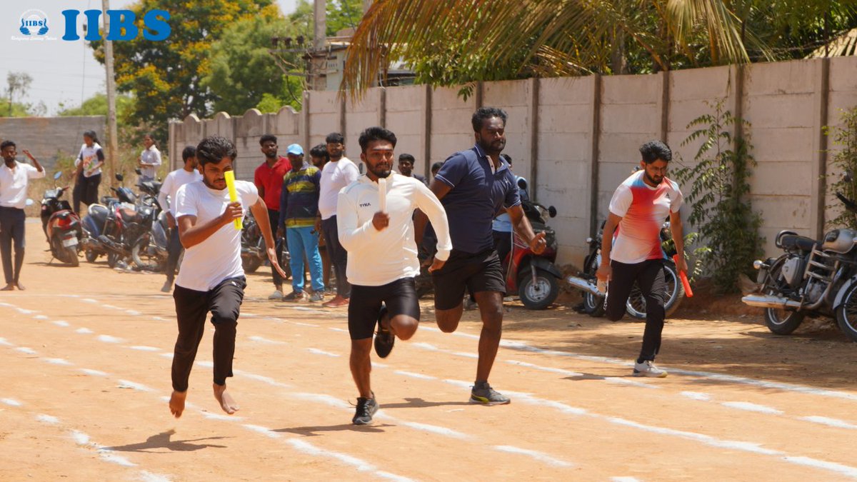 Moments from the #Running (Men and Women) event of 100m, 200m, and Relay Races at the #IIBS Annual #Sports Meet 2024. From lightning-fast sprints to heart-pounding relays, our MBA/PGDM students showcased their speed, agility, and teamwork on the track.

#100m #200m #RelayRaces