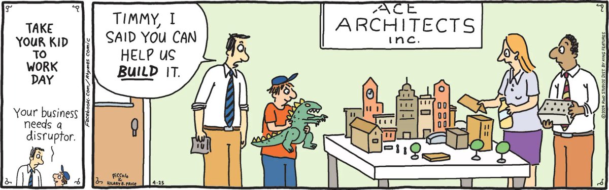 Children, behave! bit.ly/RhymesComic #cartoons #comics @Hilary_Price @ComicsKingdom #TakeYourKidToWorkDay