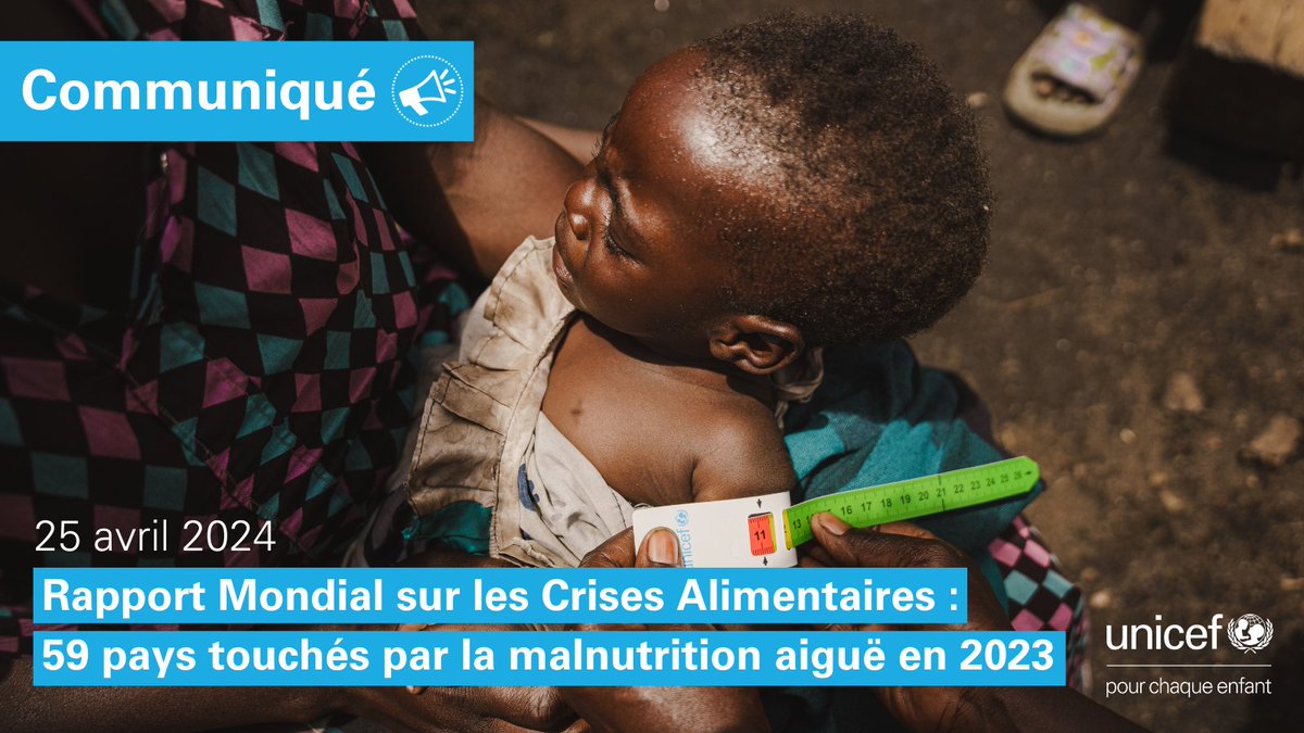 🔵🌍« Il est essentiel d’utiliser les données de ce rapport pour transformer les systèmes alimentaires et s’attaquer aux causes sous-jacentes de l’insécurité alimentaire et de la malnutrition » @antonioguterres ➡️unicef.fr/article/rappor… via @UNICEF_Media_Fr #PourChaqueEnfant