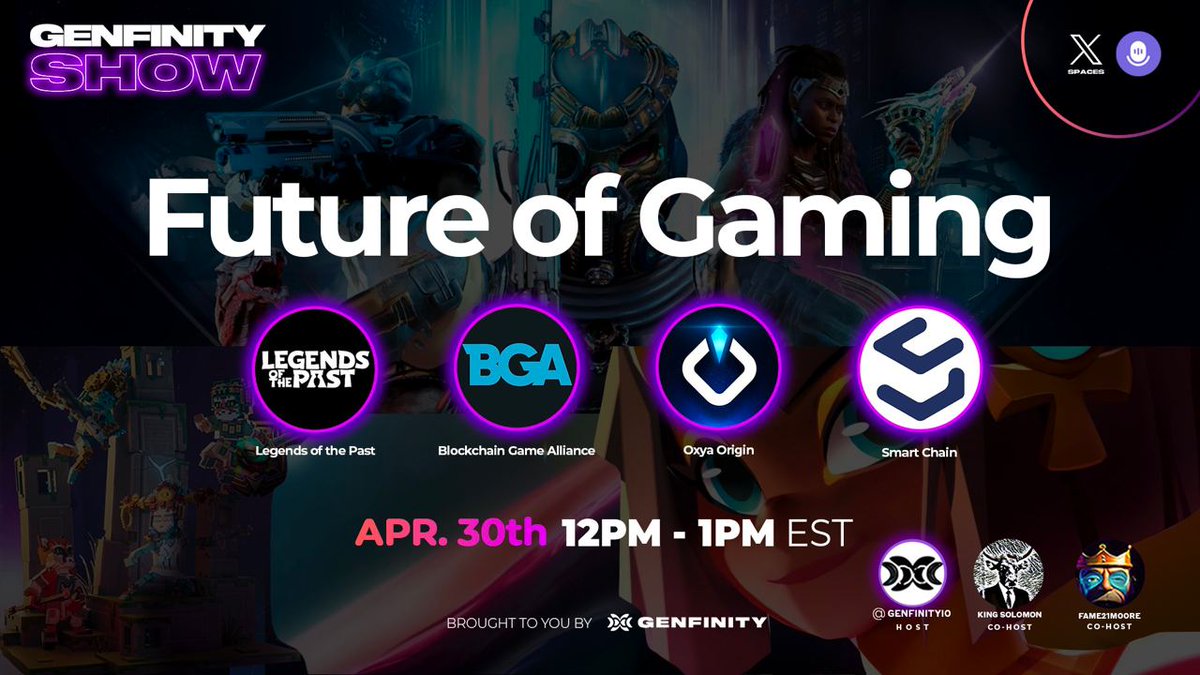 ⛓️Explore the Future of Web3 Gaming & Sustainable Economics Across Multiple Chains🎮 Save the Date🔗 x.com/i/spaces/1odjr…