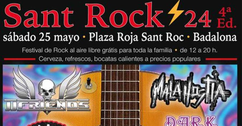 tinyurl.com/266677fe - Sant Rock and Roll Fest 2024 ya va por su cuarta edición. La cita será el 25 de mayo en la Plaza Roja Sant Roc y para que no os peráis nada, aquí os dejamos toda la info del festi y las bandas metaleras que pasarán por esta edición ¿Te vienes?