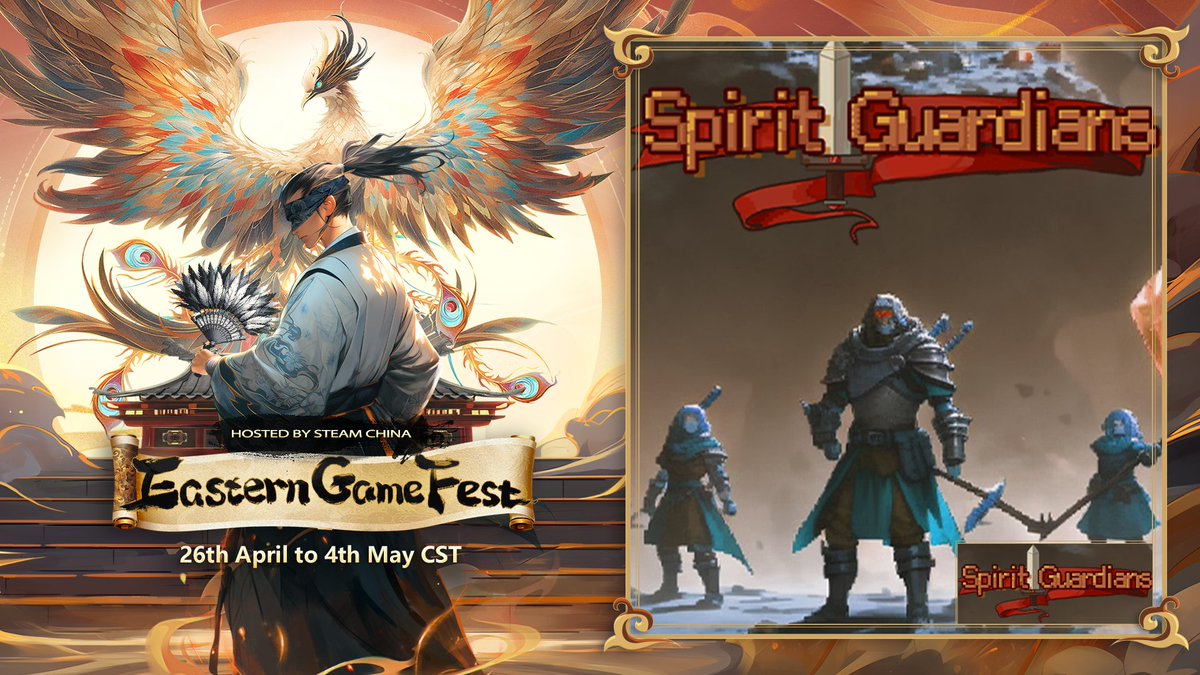 Spirit Guardians is currently participating in the Eastern Game Fest on Steam! The demo is now available.

You can download the demo directly from Steam here: store.steampowered.com/app/2742050/. 

Don't forget to add it to your wishlist if you enjoy the game！
