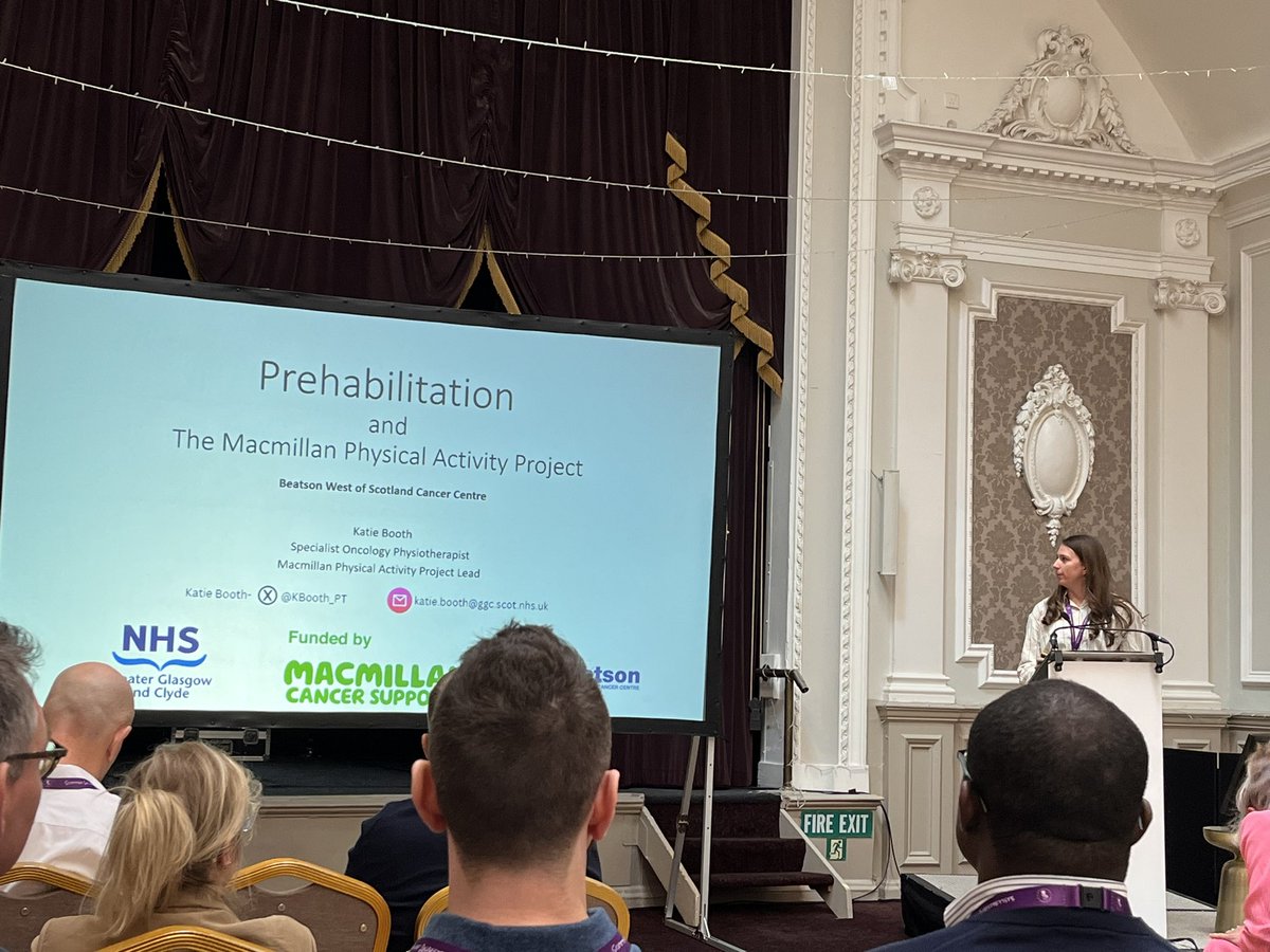 Katie Booth, from @NHSGGC brings an oncology slant to prehabilitation - the consistent message is we have evidence for interventions but no consistent funding! @scotgovhealth @scotgov @ScotGovFM #ssaspring2024 @macmillancancer @CPOC_News #scottishanaesthesia