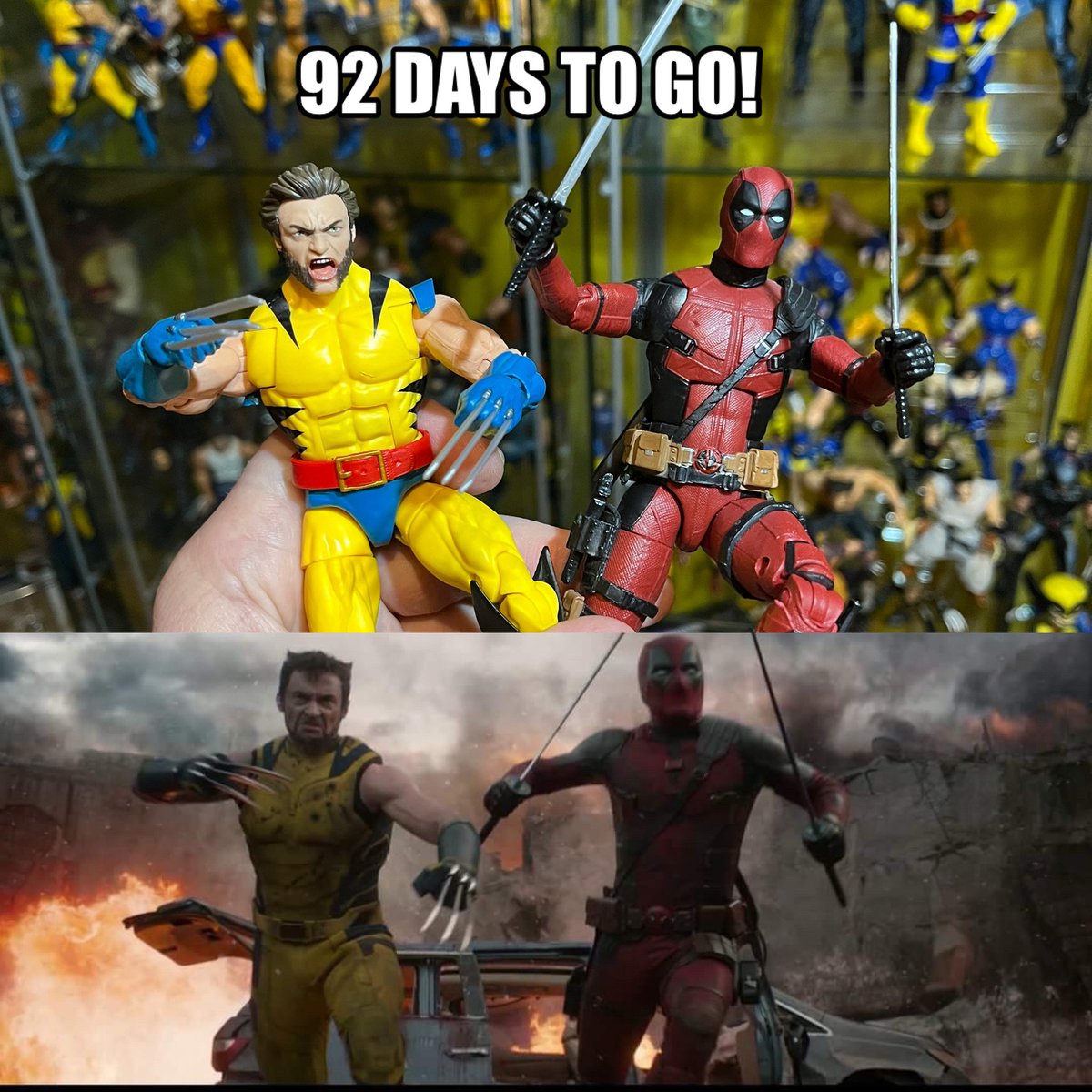 GO FIGURE! #WolverstevesCountdown continues at 576 days counting & posting to #Deadpool & #Wolverine 92 DAYS TO GO! #LFG on a multiversal road trip with #DeadpoolAndWolverine !