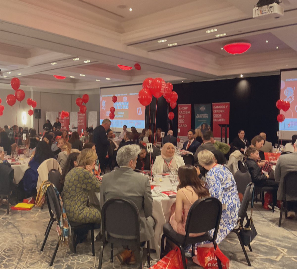 We’re proud to see partners, guests & prize winners join us today to celebrate our Creative Comp Awards 2024   Huge thanks to @NEUCymru, @DARPLwales, @Cardiffmet, @WelshRugbyUnion & @Teacheractive for sponsoring this year.   #ShowRacismtheRedCard #SRtRCComp24