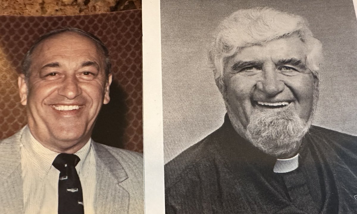 #ThrowbackThursday to these #Creighton legends - Dr. Lee C. Bevilacqua and Rev. Robert Hart, S.J. #Doc #Padre 🙏